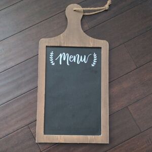 Rustic Wooden Menu Board